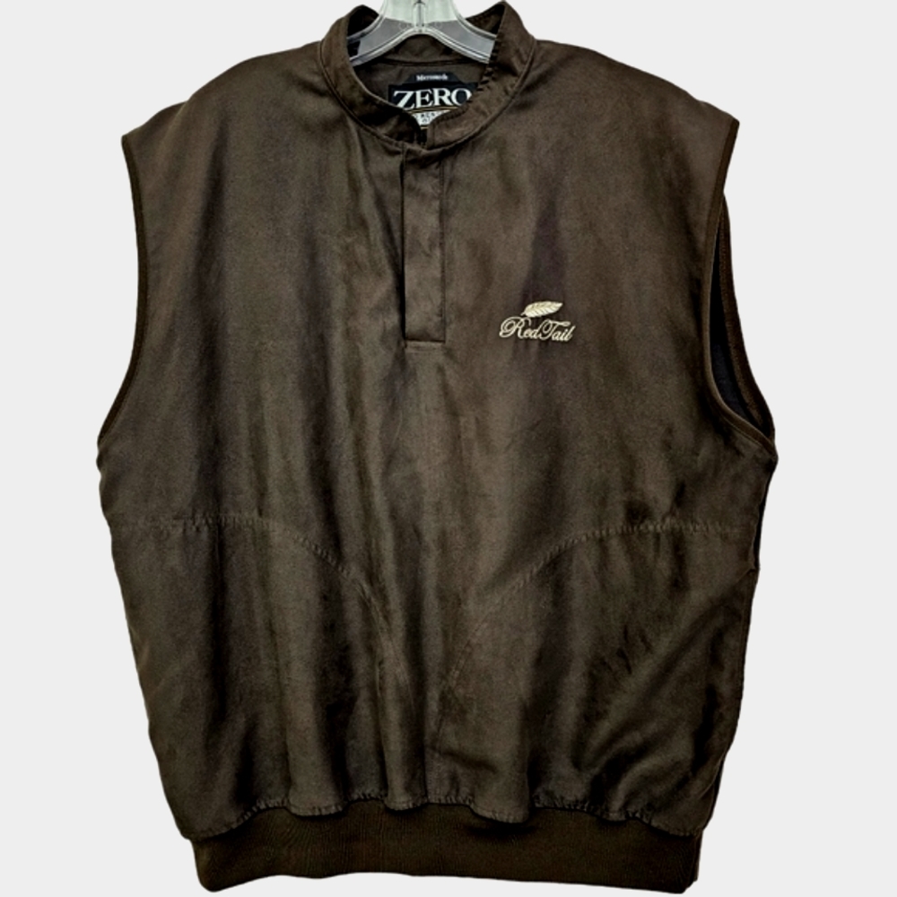 Zero Restriction Golf Outerwear Dark Brown Microsuede - Picture 13 of 13